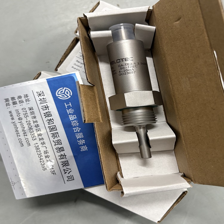 德國 Welotec 威勒泰克 GA-TE2-1 一體化 PT100 溫度傳感器 工業(yè)溫度變送器